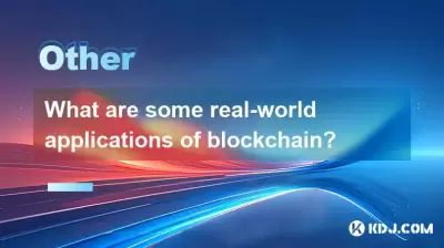 What are some real-world applications of blockchain?