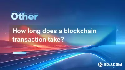 How long does a blockchain transaction take?