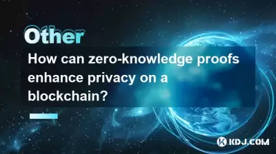 How can zero-knowledge proofs enhance privacy on a blockchain?