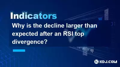 RSI 상단 발산 후 예상보다 하락이 더 큰 이유는 무엇입니까?