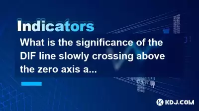 MACD底部發散後慢慢越過零軸上的DIF線的重要性是什麼？