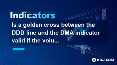Is a golden cross between the DDD line and the DMA indicator valid if the volume doesn't increase?