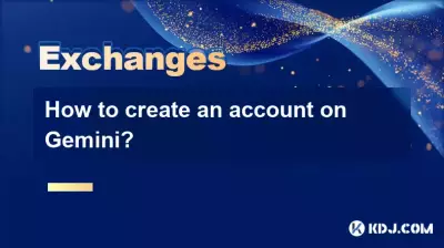How to create an account on Gemini?