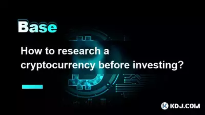 How to research a cryptocurrency before investing?