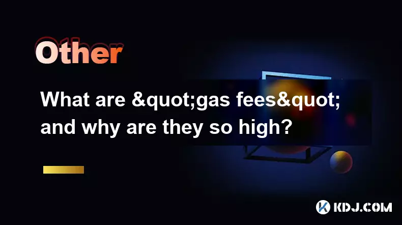 Quels sont les «frais de gaz» et pourquoi sont-ils si élevés? Quels sont les «frais de gaz» et pourquoi sont-ils si élevés?
