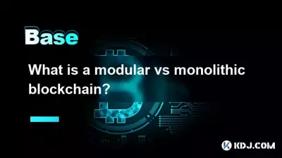 What is a modular vs monolithic blockchain?