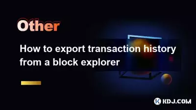 如何从Block Explorer出口交易历史记录 如何从Block Explorer出口交易历史记录
