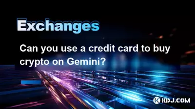 Können Sie eine Kreditkarte verwenden, um Krypto auf Gemini zu kaufen?