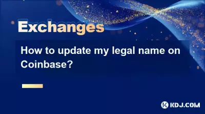 How to update my legal name on Coinbase?