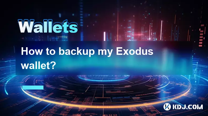 How to backup my Exodus wallet? How to backup my Exodus wallet?