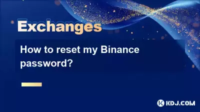 How to reset my Binance password?