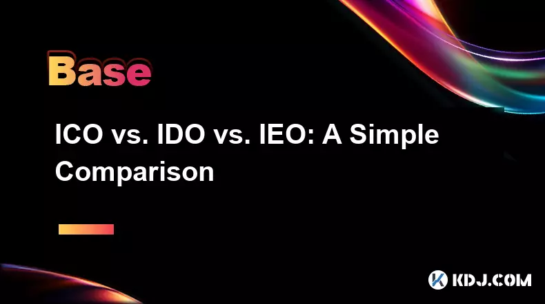 ICO vs. IDO vs. IEO: A Simple Comparison ICO vs. IDO vs. IEO: A Simple Comparison
