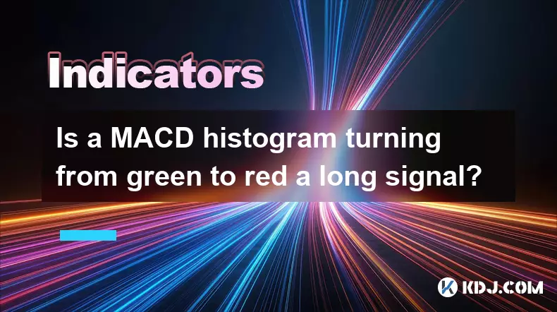 MACD直方圖從綠色轉變為紅色信號嗎? MACD直方圖從綠色轉變為紅色信號嗎?