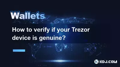 Comment vérifier si votre appareil Trezor est authentique? Comment vérifier si votre appareil Trezor est authentique?