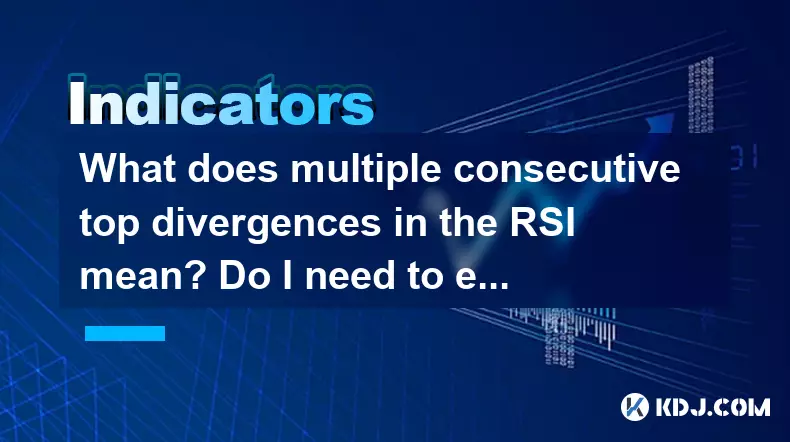 RSI中多个连续的顶级差异是什么意思?我需要退出市场吗? RSI中多个连续的顶级差异是什么意思?我需要退出市场吗?