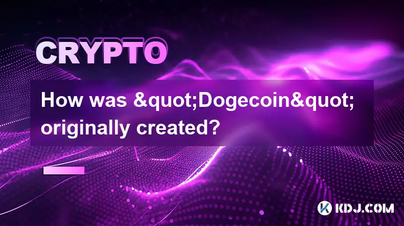 Comment "Bitcoin COIN" a-t-il été créé à l'origine? Comment "Bitcoin COIN" a-t-il été créé à l'origine?