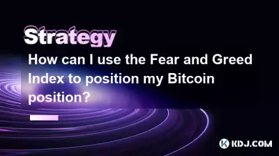 Comment puis-je utiliser l'indice de peur et de cupidité pour positionner ma position Bitcoin? Comment puis-je utiliser l'indice de peur et de cupidité pour positionner ma position Bitcoin?
