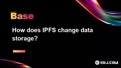 How does IPFS change data storage? How does IPFS change data storage?