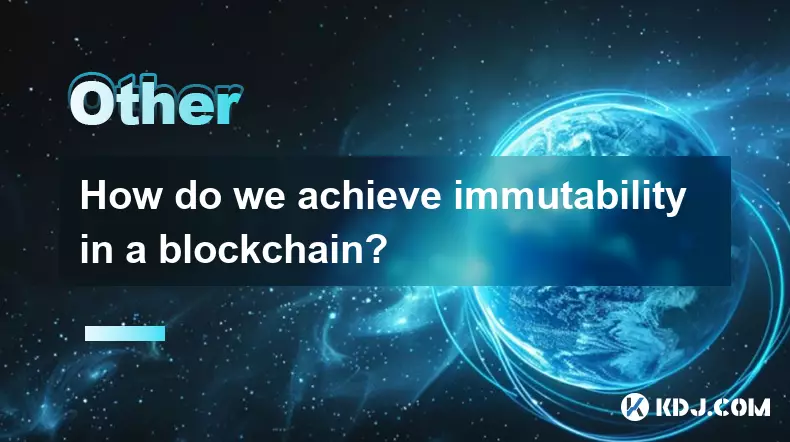 Wie erreichen wir Unveränderlichkeit in einer Blockchain? Wie erreichen wir Unveränderlichkeit in einer Blockchain?