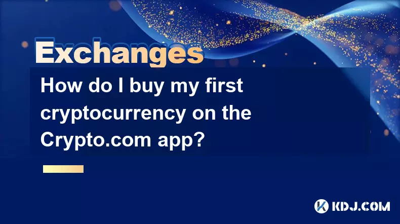 How do I buy my first cryptocurrency on the Crypto.com app? How do I buy my first cryptocurrency on the Crypto.com app?