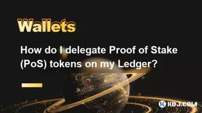 元帳に株式の証明（POS）トークンを委任するにはどうすればよいですか？