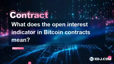 What does the open interest indicator in Bitcoin contracts mean?