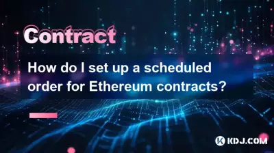 How do I set up a scheduled order for Ethereum contracts?