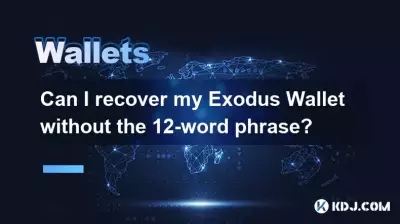 如果没有 12 个单词的短语,我可以恢复我的 Exodus 钱包吗? 如果没有 12 个单词的短语,我可以恢复我的 Exodus 钱包吗?