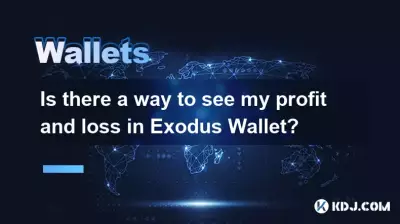 Existe-t-il un moyen de voir mes profits et mes pertes dans Exodus Wallet ? Existe-t-il un moyen de voir mes profits et mes pertes dans Exodus Wallet ?
