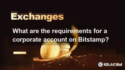 What are the requirements for a corporate account on Bitstamp?