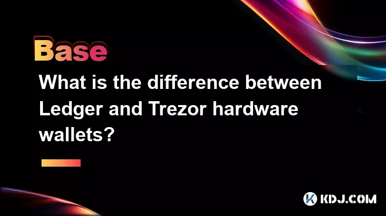 What is the difference between Ledger and Trezor hardware wallets? What is the difference between Ledger and Trezor hardware wallets?
