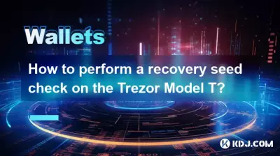 如何对 Trezor Model T 执行恢复种子检查？
