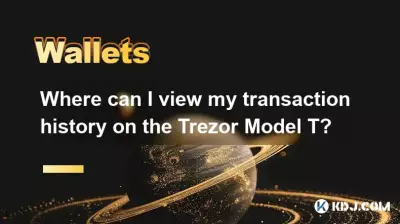在哪里可以查看 Trezor Model T 的交易历史记录? 在哪里可以查看 Trezor Model T 的交易历史记录?