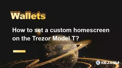如何在 Trezor Model T 上设置自定义主屏幕？