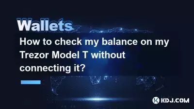 如何在不连接 Trezor Model T 的情况下检查我的余额? 如何在不连接 Trezor Model T 的情况下检查我的余额?