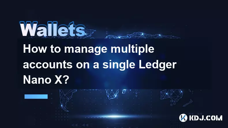 Comment gérer plusieurs comptes sur un seul Ledger Nano X ? Comment gérer plusieurs comptes sur un seul Ledger Nano X ?