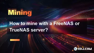 Wie schürfe ich mit einem FreeNAS- oder TrueNAS-Server? Wie schürfe ich mit einem FreeNAS- oder TrueNAS-Server?