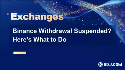 Le retrait de Binance suspendu ? Voici quoi faire Le retrait de Binance suspendu ? Voici quoi faire