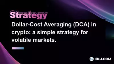 Dollar-Cost Averaging (DCA) en crypto : une stratégie simple pour les marchés volatils. Dollar-Cost Averaging (DCA) en crypto : une stratégie simple pour les marchés volatils.