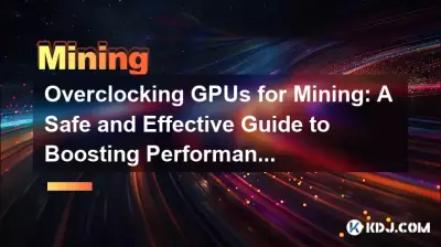 Übertakten von GPUs für den Bergbau: Ein sicherer und effektiver Leitfaden zur Leistungssteigerung.
