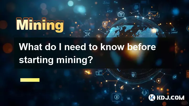 Que dois-je savoir avant de commencer à miner ?