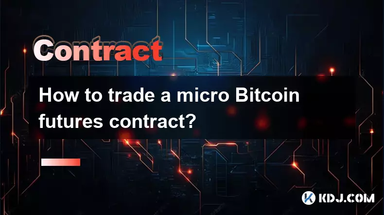 Wie handelt man mit einem Mikro-Futures-Kontrakt Bitcoin?