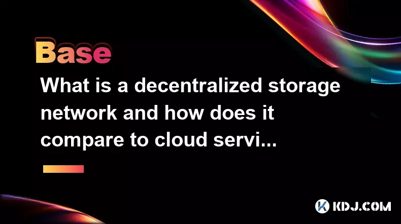 Qu'est-ce qu'un réseau de stockage décentralisé et comment se compare-t-il aux services cloud ?