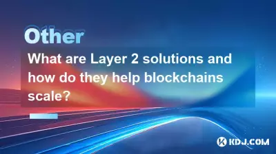 Was sind Layer-2-Lösungen und wie tragen sie zur Skalierung von Blockchains bei?