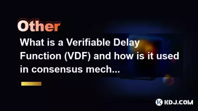Was ist eine verifizierbare Verzögerungsfunktion (VDF) und wie wird sie in Konsensmechanismen verwendet?