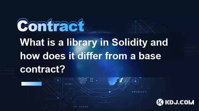 Qu'est-ce qu'une bibliothèque dans Solidity et en quoi diffère-t-elle d'un contrat de base ?