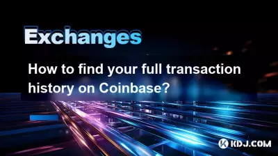 How to find your full transaction history on Coinbase?