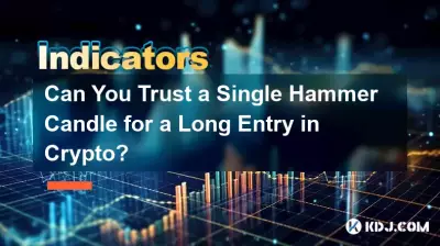 Kann man bei einem Long-Einstieg in Krypto einer einzelnen Hammerkerze vertrauen?
