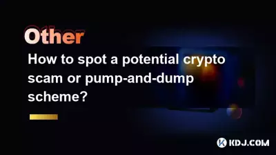 Wie erkennt man einen potenziellen Krypto-Betrug oder ein Pump-and-Dump-System?