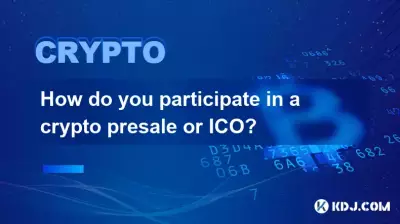 How do you participate in a crypto presale or ICO?